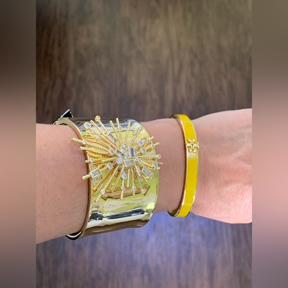 Express Rhinestone burst cuff bracelet - Picture 9 of 10